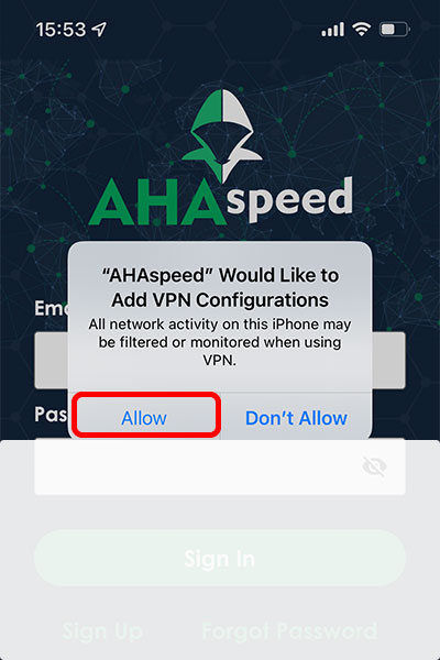 Cham ios install custom enterprise app, step5 - allow add VPN Configurations